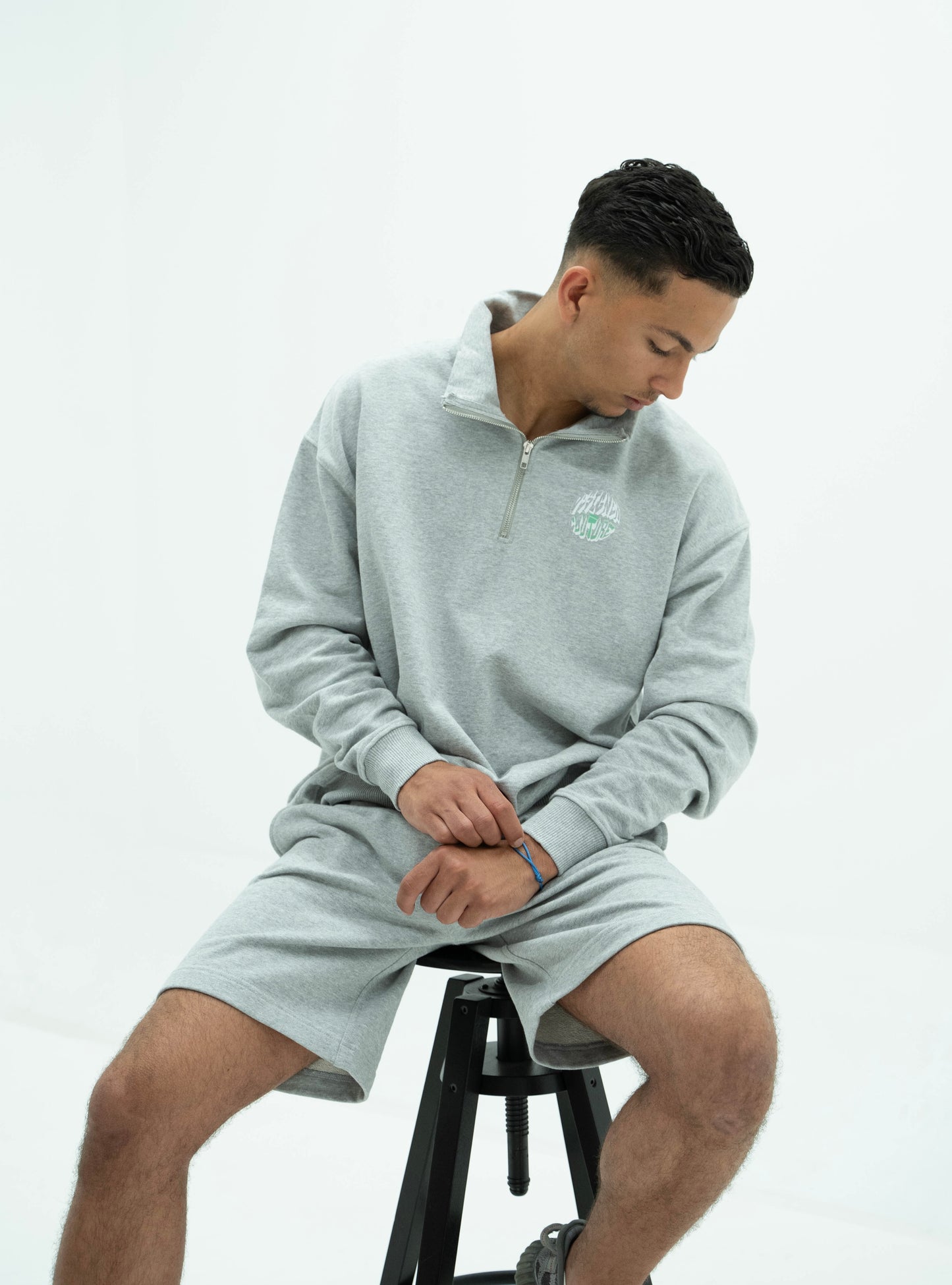 Sweatshirt Grey With DC Graffiti