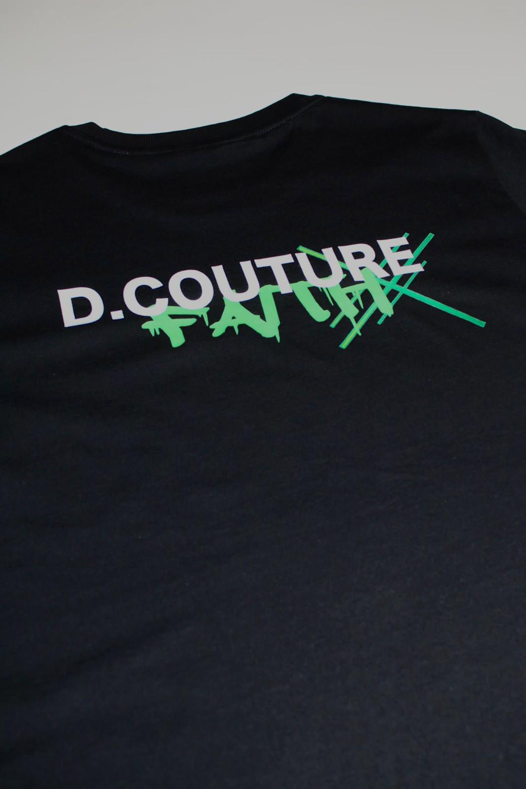 Zwart oversized graffiti-T-shirt