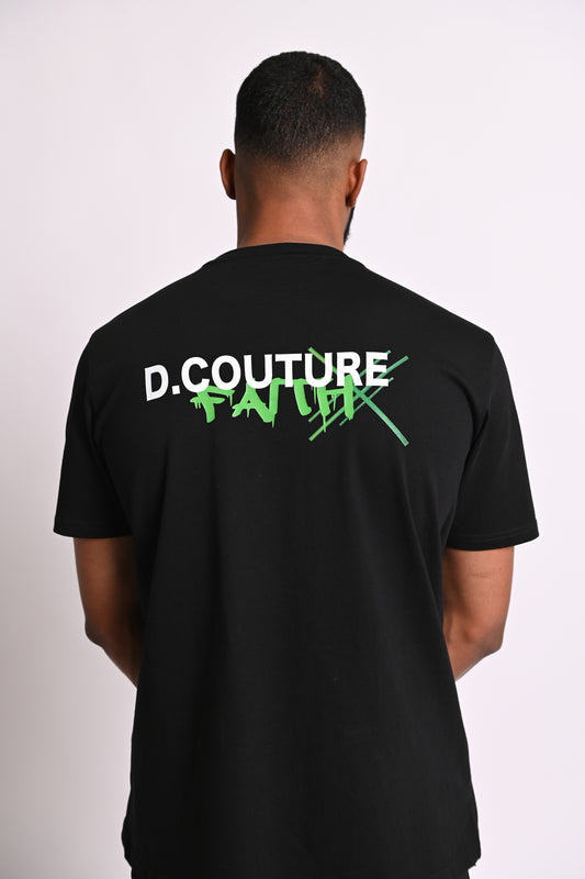 Black Oversized Graffiti T-Shirt