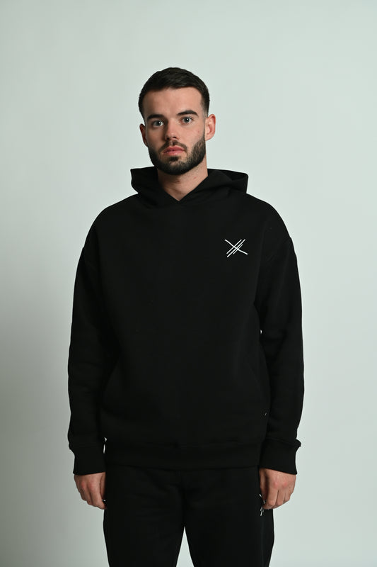 Black Oversized DC Hoodie