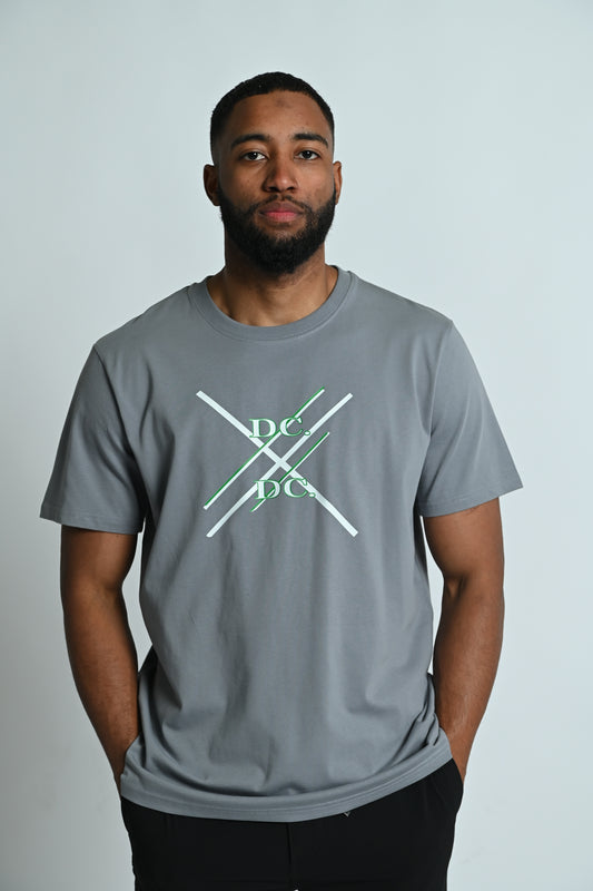 Indigo Grey Oversized Twister T-shirt