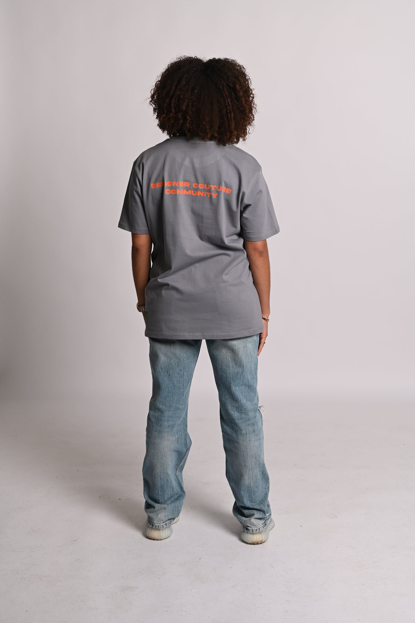 Indigo Grey DC Community Oversized T-Shirt