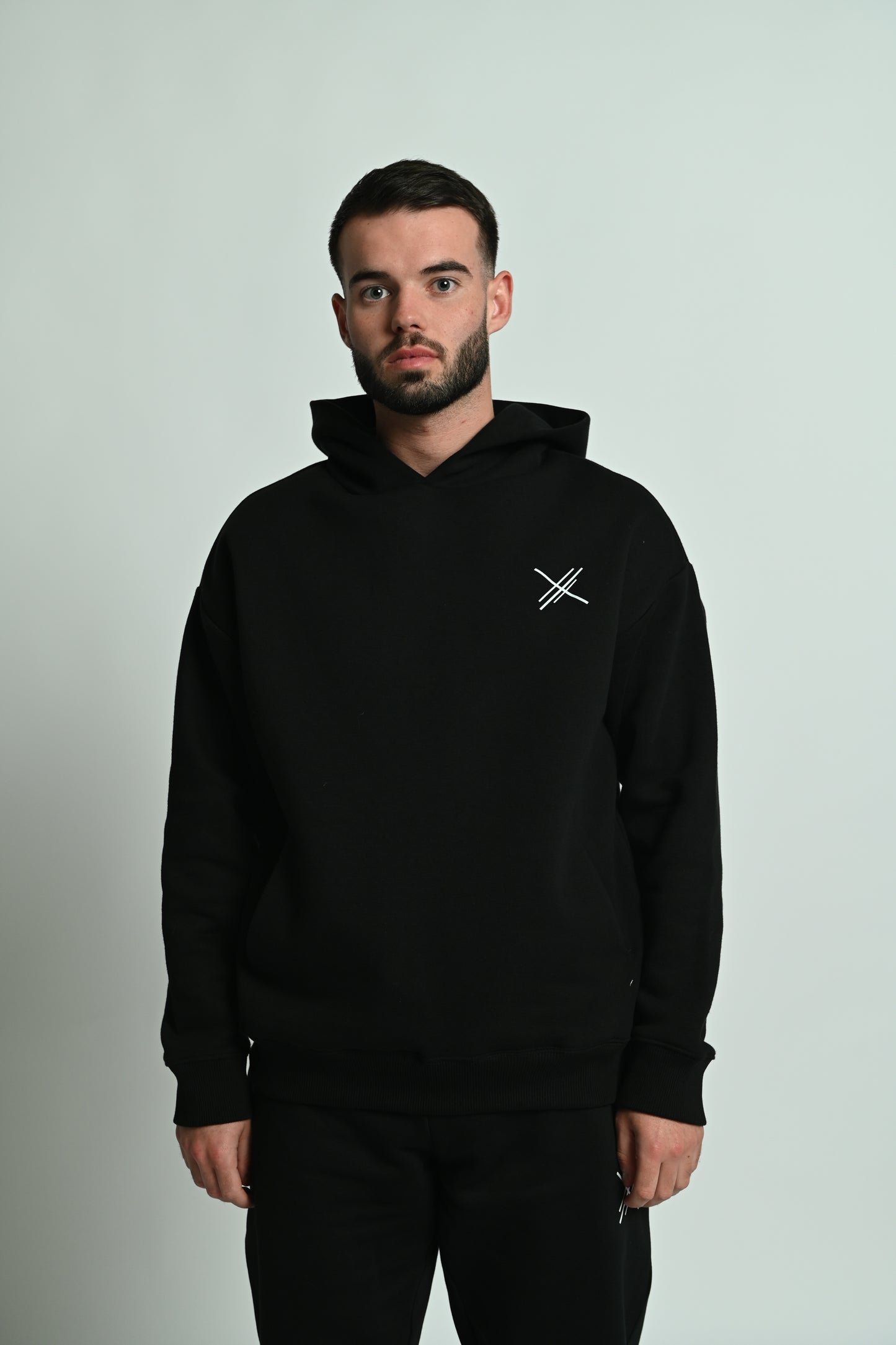 Zwarte oversized DC-hoodie
